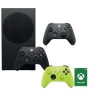 Xbox Series S 1TB Console With Additional Xbox Series Black Controller, Xbox Series Volt Controller And R400 Xbox Gift Voucher