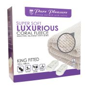 PurePleasure King Coral Fitted Electric Blanket