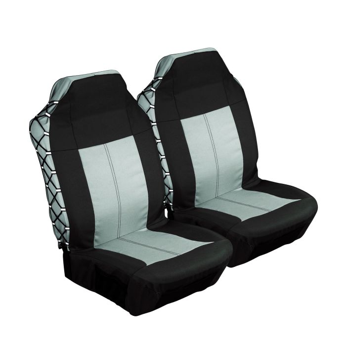 Explorer 2 Piece Front Car Seat Cover - Grey - HiFi Corporation