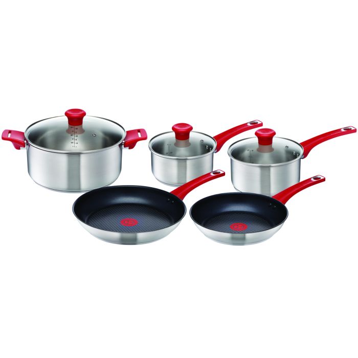 Jamie Oliver Jamie Oliver 5pcs Stainless Steel Non-stick Induction Frying Pan & Sauce Pan Se 