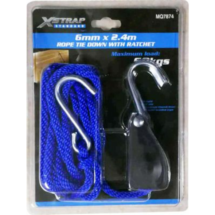 Moto-Quip X Strap Rope And Ratchet Tie Down - HiFi Corporation