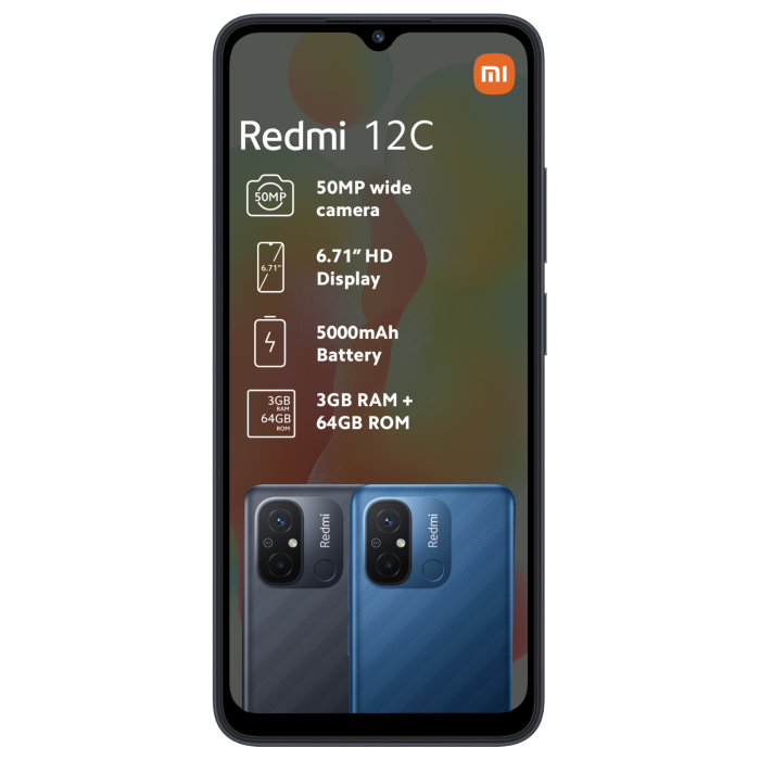 Xiaomi Redmi 12C Graphite Gray Dual Sim - HiFi Corporation