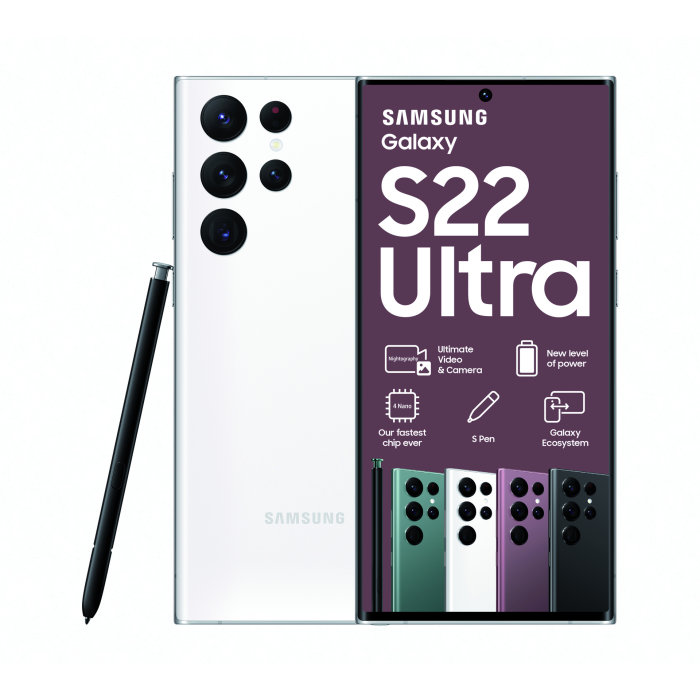 700px x 700px - Samsung Galaxy S22 Ultra 5G Dual Sim White - HiFi Corporation