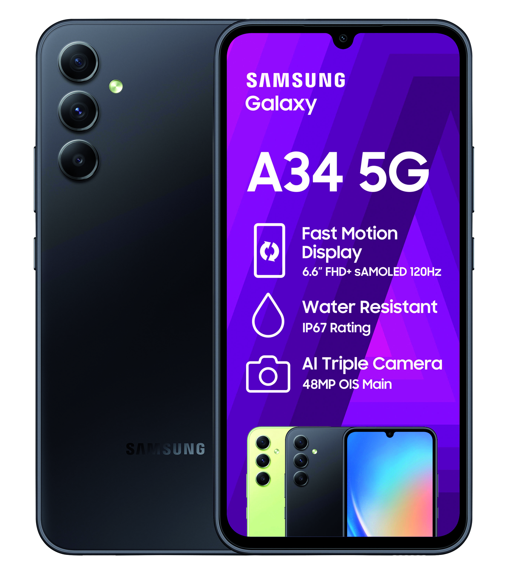 Samsung Galaxy A34 5G Black - HiFi Corporation